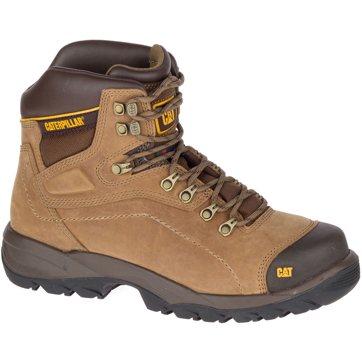 Caterpillar Men's Diagnostic Hi Ankle Boots Dark Beige CAT-54979